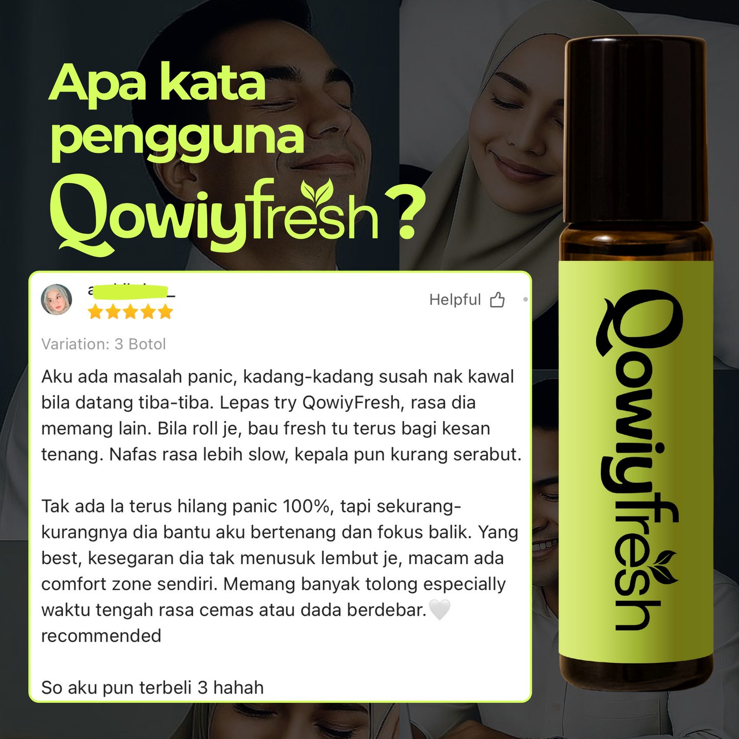 Minyak Aromaterapi Qowiyfresh