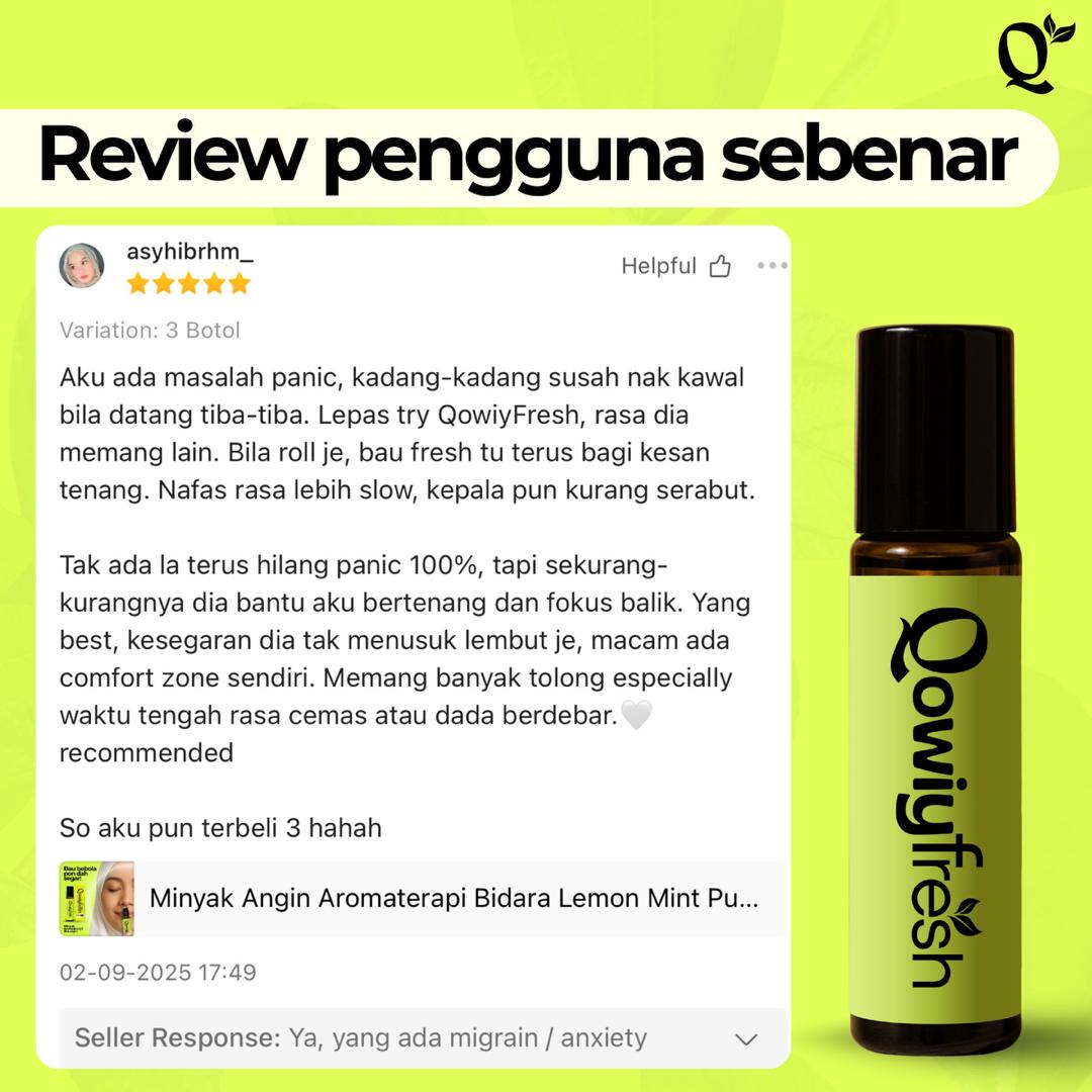 Minyak Aromaterapi Qowiyfresh